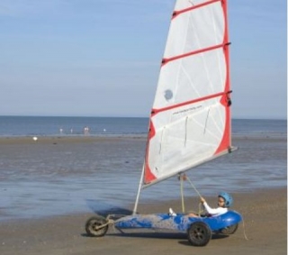  Navegación en arena duranle la marea baja 